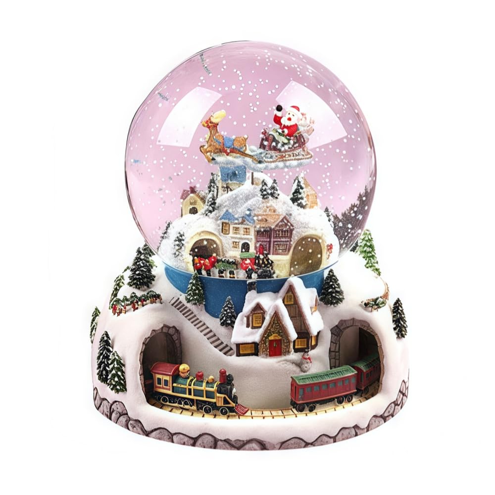 Amazon.co.jp: Vifxucy スノードーム型クリスマスオルゴール